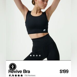 Forme Revive Bra Size Large, Black, Like New